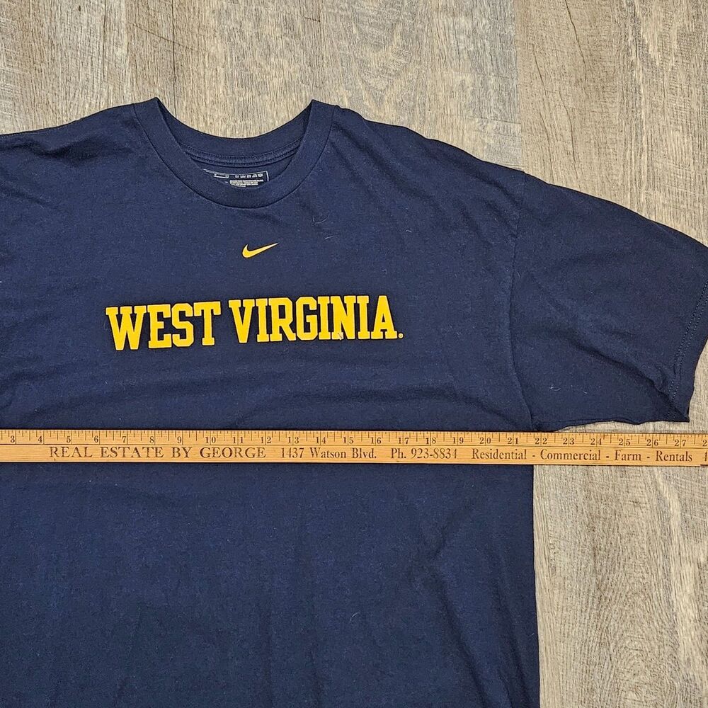 Nike Team Men's West Virginia Moutaineers Blue Short Sleeve T-Shirt Size Large - Picture 5 of 7